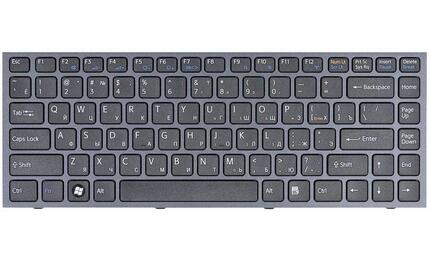 Клавиатура для ноутбука Sony Vaio (VPC-S) Black, (Black Frame) RU - фото 2