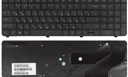 Клавиатура для ноутбука HP Compaq Presario CQ72 Black, RU