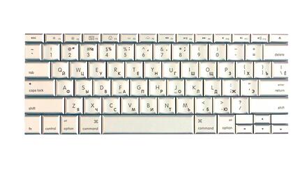 Клавиатура для ноутбука Apple MacBook 15.4&quot; (A1260) Silver, (No Frame), RU (горизонтальный энтер) - фото 2