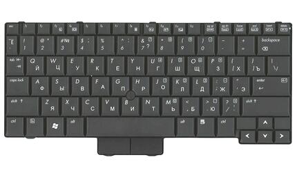 Клавиатура для ноутбука HP Elitebook (2530P) с указателем (Point Stick), Black, RU - фото 2