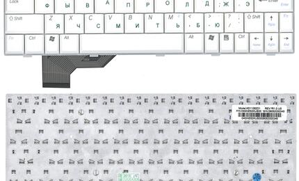 Клавиатура для ноутбука Asus (U5, U5F, U5A, U5S) White, RU