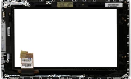 Тачскрин (Сенсорное стекло) для планшета Toshiba Folio AS100 AS100-01B черный с рамкой - фото 2