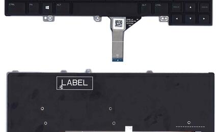 Клавиатура для ноутбука Dell Alienware 13 R3 с подсветкой (Light), Black, RU
