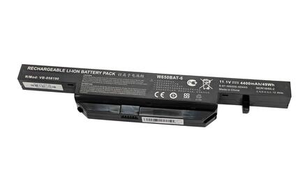 Аккумуляторная батарея для ноутбука DNS W650BAT-6 Clevo W650 11.1V Black 4400mAh OEM Аккумуляторная батарея для ноутбука DNS W650BAT-6 Clevo W650 11.1V Black 4400mAh OEM