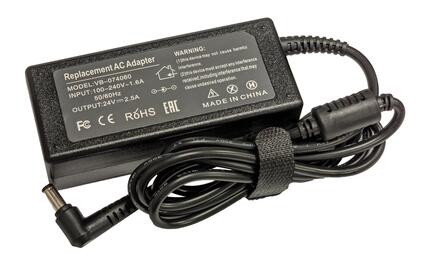 Блок питания для монитора и телевизора 60W 24V 2.5A 5.5x2.5mm VB-074060 REPLACEMENT - фото 2