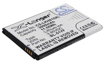 Аккумуляторная батарея для смартфона LG CS-LKH815XL G4 H818 3.85V Black 3000mAh 11.55Wh - фото 2