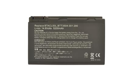 Аккумуляторная батарея для ноутбука Acer BATCL50L Travelmate 291 11.1V Black 5200mAh OEM Аккумуляторная батарея для ноутбука Acer BATCL50L Travelmate 291 11.1V Black 5200mAh OEM