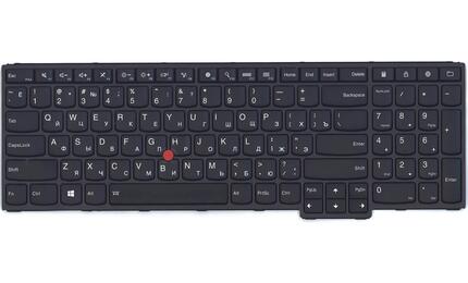Клавиатура для ноутбука Lenovo Thinkpad (S5) с указателем (Point Stick), с подсветкой (Light), Black, (Black Frame), RU - фото 2