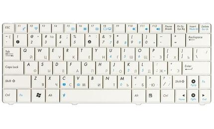 Клавиатура для ноутбука Asus N10, N10A, N10C, N10E, N10J, N10JC White, RU - фото 2