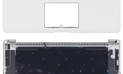 Клавиатура для ноутбука Apple MacBook Pro (A1398) Black, (Silver TopCase), RU (горизонтальный энтер)