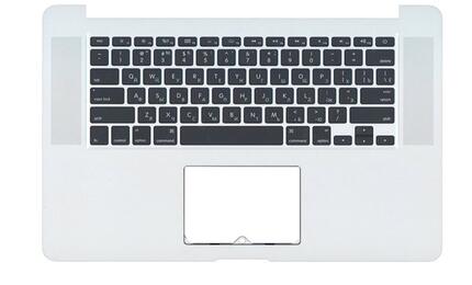 Клавиатура для ноутбука Apple MacBook Pro (A1398) Black, (Silver TopCase), RU (горизонтальный энтер) - фото 2