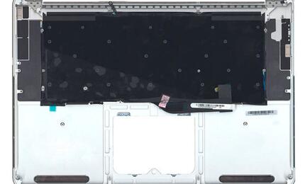 Клавиатура для ноутбука Apple MacBook Pro (A1398) Black, (Silver TopCase), RU (горизонтальный энтер) - фото 3