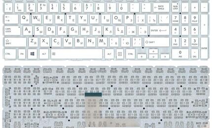 Клавиатура для ноутбука Toshiba Satellite (L50-B) White (No Frame) RU