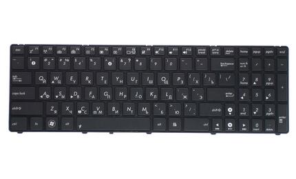 Клавиатура для ноутбука Asus (K50, K60, K70) с подсветкой (Light), Black, (Black Frame) RU - фото 2
