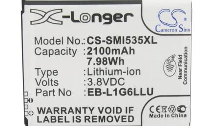 Аккумуляторная батарея для смартфона Samsung CS-SMI535XL Galaxy S3 I9300 3.8V Black 2100mAh 7.98Wh - фото 3