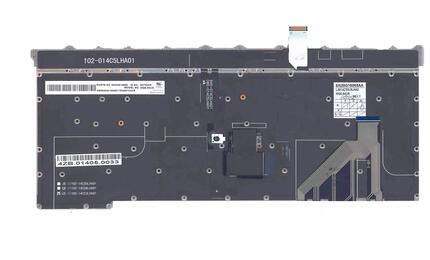 Клавиатура для ноутбука Lenovo ThinkPad carbon Gen 3 2015 (X1) с подсветкой (Light), с указателем (Point Stick) Black, No Frame, RU - фото 3