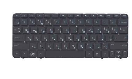 Клавиатура для ноутбука HP Compaq Mini (210-3000, 200-4000) Black, (No Frame), RU - фото 2