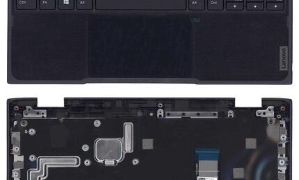 Клавиатура для ноутбука Lenovo 300e 2nd gen Black, (Black TopCase), RU