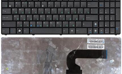 Клавиатура для ноутбука Asus N50, N51, N61, F90, N90, UL50, K52, A53, K53, U50 Black, RU