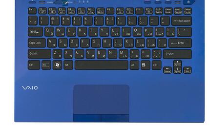 Клавиатура для ноутбука Sony Vaio (VPC-SB) Black, (Blue TopCase), RU (for fingerprint reader)