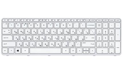 Клавиатура для ноутбука HP Pavilion (15-e) White, (White Frame) RU - фото 2