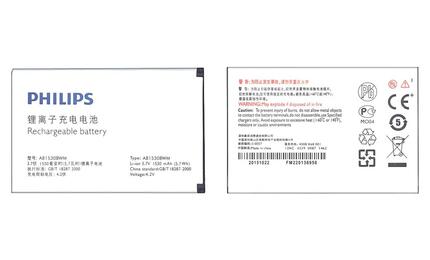 Аккумуляторная батарея для смартфона Philips AB1530BWM T910 3.7V White 1530mAh 5.7Wh