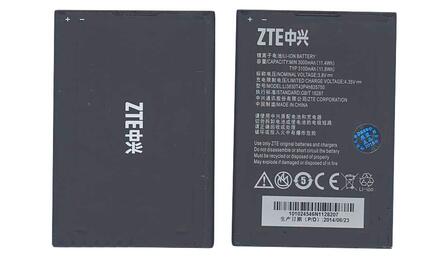 Аккумуляторная батарея для смартфона ZTE Li3830T43P4H835750 S291 Grand S2 3.8V Black 3100mAh 11.8Wh