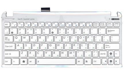 Клавиатура для ноутбука Asus EEE PC 1011, 1015, 1016, 1018, 1025, X101 White, (White Frame) RU - фото 2