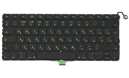 Клавиатура для ноутбука Apple MacBook Air A1304, A1237 с подсветкой (Light) Black, (No Frame), RU (горизонтальный энтер) - фото 2