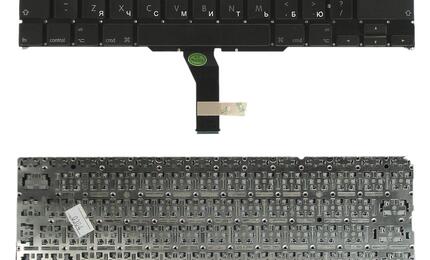 Клавиатура для ноутбука Apple MacBook Air 11&quot; 2010+ A1370 (2010, 2011 года), A1465 (2012, 2013, 2014, 2015 года) Black, (No Frame), RU (вертикальный энтер)