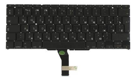 Клавиатура для ноутбука Apple MacBook Air 11&quot; 2010+ A1370 (2010, 2011 года), A1465 (2012, 2013, 2014, 2015 года) Black, (No Frame), RU (вертикальный энтер) - фото 2