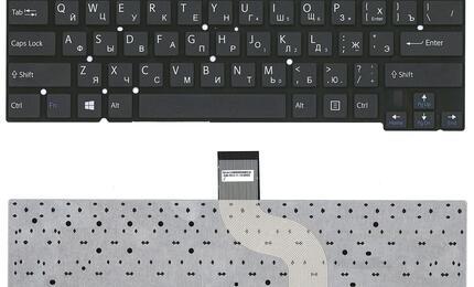 Клавиатура для ноутбука Sony Vaio (Ultrabook SVT14) Black, (No Frame) RU