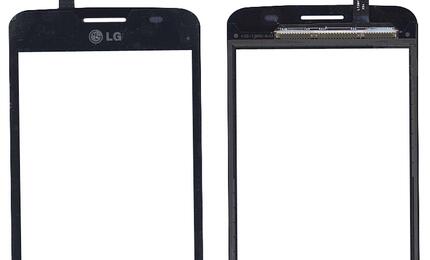 Тачскрин (Сенсорное стекло) для смартфона LG Optimus L4 II Dual E445 черный
