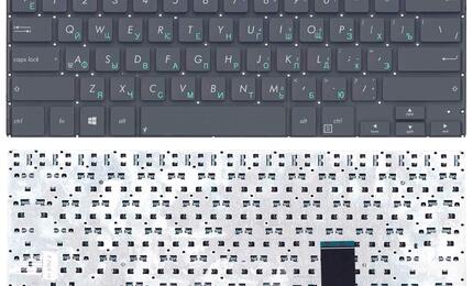 Клавиатура для ноутбука Asus BU401, BU201, BU400, BU400V, BU400A, B400A Black, (No Frame) RU