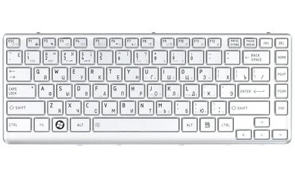 Клавиатура для ноутбука Toshiba Satellite (T230, T230D, T235, T235D) Silver, (Silver Frame) RU - фото 2