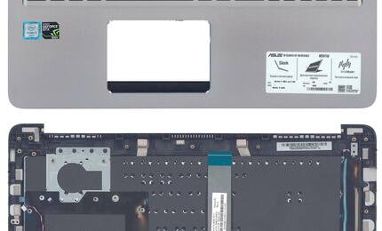 Клавиатура для ноутбука Asus (K501L) Black, (Gray TopCase), RU