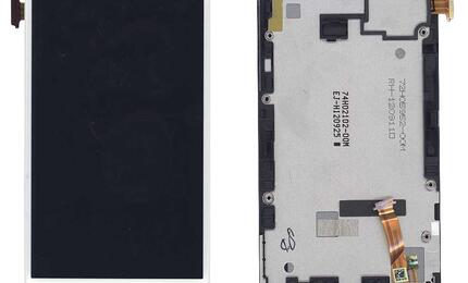 Матрица с тачскрином (модуль) для HTC Sensation XL X315E G21 белый с рамкой