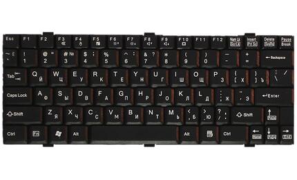 Клавиатура для ноутбука Fujitsu LifeBook (P5020, P5020D, P5010, P5010D) Black, RU - фото 2