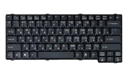 Клавиатура для ноутбука Acer TravelMate 200, 210, 220, 230, 240, 250, 260, 520, 730, 740 Black, RU - фото 2