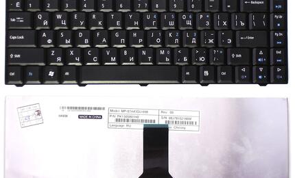 Клавиатура для ноутбука Acer eMachines D520, D720 Black, RU