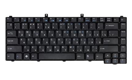 Клавиатура для ноутбука Acer Aspire 3100, 3650, 3690, 5100, 5110, 5515, 5610, 5611, 5612, 5613, 5630, 5632, 5633, 5634, 5650, 5651, 5652, 5654, 5680, 5682, 5683, 5684, 5685, 9110, 9120, Extensa 5200 серии Black, RU - фото 2