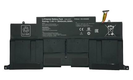 Усиленная аккумуляторная батарея для ноутбука Asus C22-UX31 UX31A 7.4V Black 6840mAh Orig Усиленная аккумуляторная батарея для ноутбука Asus C22-UX31 UX31A 7.4V Black 6840mAh Orig - фото 2