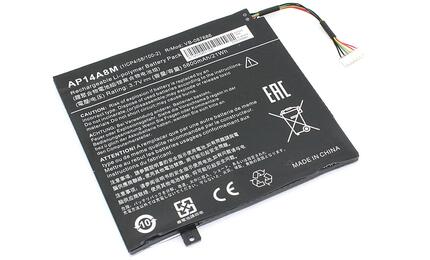 Аккумуляторная батарея для ноутбука АКБ Acer AP14A8M Aspire SW5-011 3.7V Black 5600mAh OEM Аккумуляторная батарея для ноутбука АКБ Acer AP14A8M Aspire SW5-011 3.7V Black 5600mAh OEM
