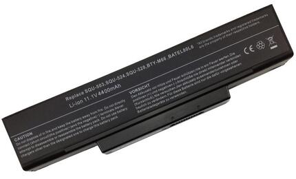 Аккумуляторная батарея для ноутбука Gigabyte SQU-528 W551N 11.1V Black 4400mAh OEM Аккумуляторная батарея для ноутбука Gigabyte SQU-528 W551N 11.1V Black 4400mAh OEM