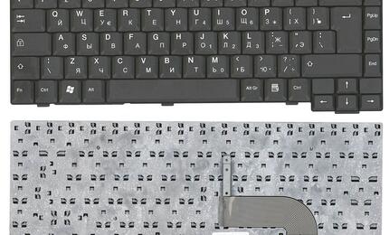 Клавиатура для ноутбука Fujitsu Amilo (M6450, M6450G) Black, RU (вертикальный энтер)