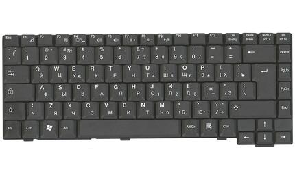 Клавиатура для ноутбука Fujitsu Amilo (M6450, M6450G) Black, RU (вертикальный энтер) - фото 2