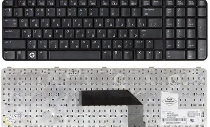 Клавиатура для ноутбука HP Pavilion (HDX9000) Black, RU/EN