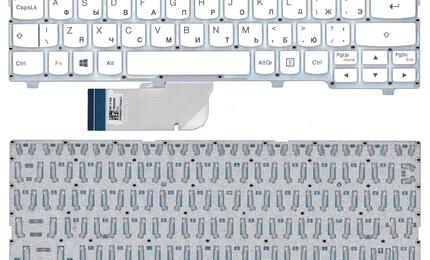 Клавиатура для ноутбука Lenovo IdeaPad (100S-11IBY) White (No Frame), RU