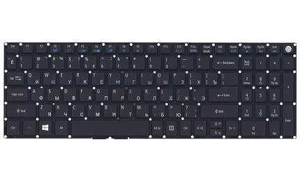 Клавиатура для ноутбука Acer Aspire E5-522, E5-522G, V3-574G, E5-573, E5-573G, E5-573T, E5-573T, E5-532G, E5-722, E5-772, F5-571, F5-571G, F5-572, F5-572G, VN7-792G, V17 Nitro, Packard Bell EasyNote TE69BH Black, (No Frame) RU - фото 2
