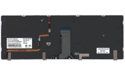 Клавиатура для ноутбука Lenovo IdeaPad (Y480) с подсветкой (Light), Black, (Black Frame), RU - фото 3